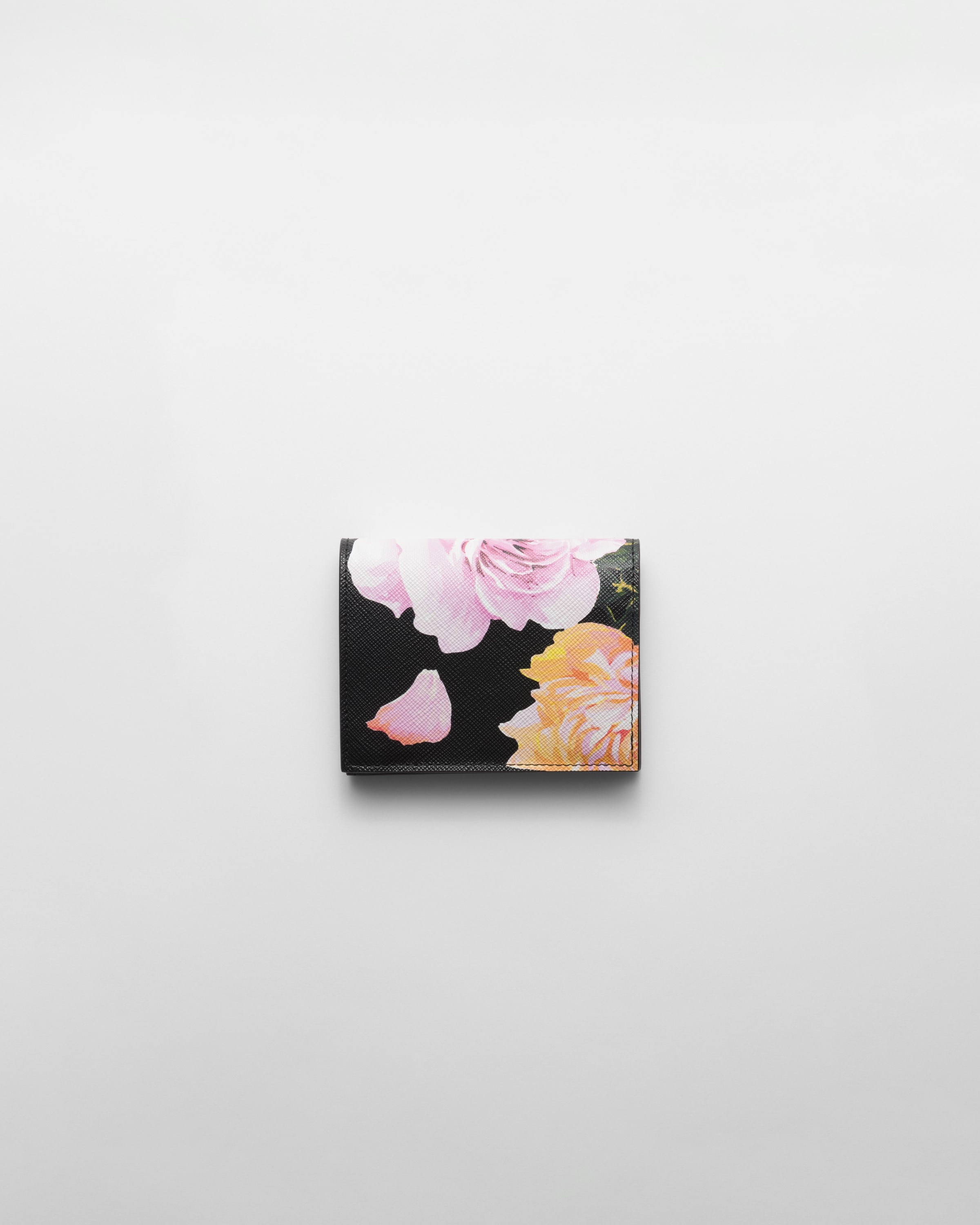 Small Printed Saffiano leather wallet - 3