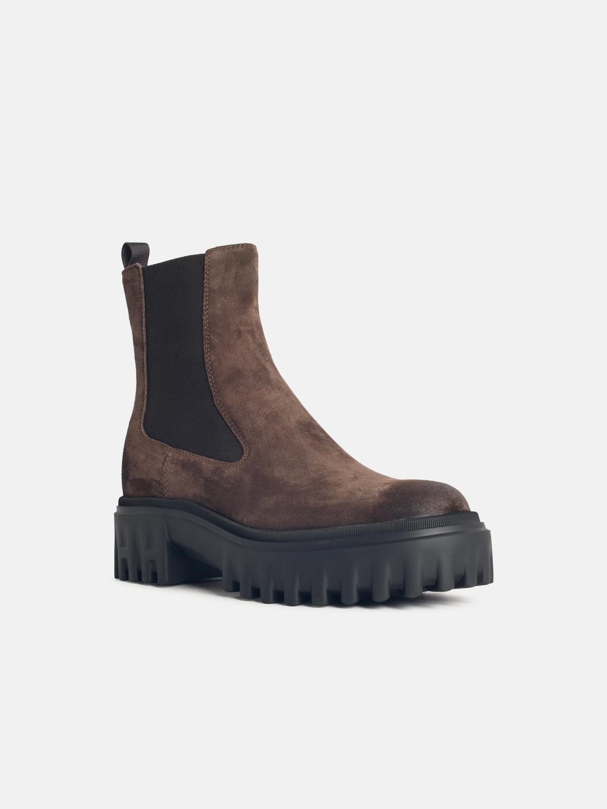 BROWN SUEDE ANKLE BOOTS - 2