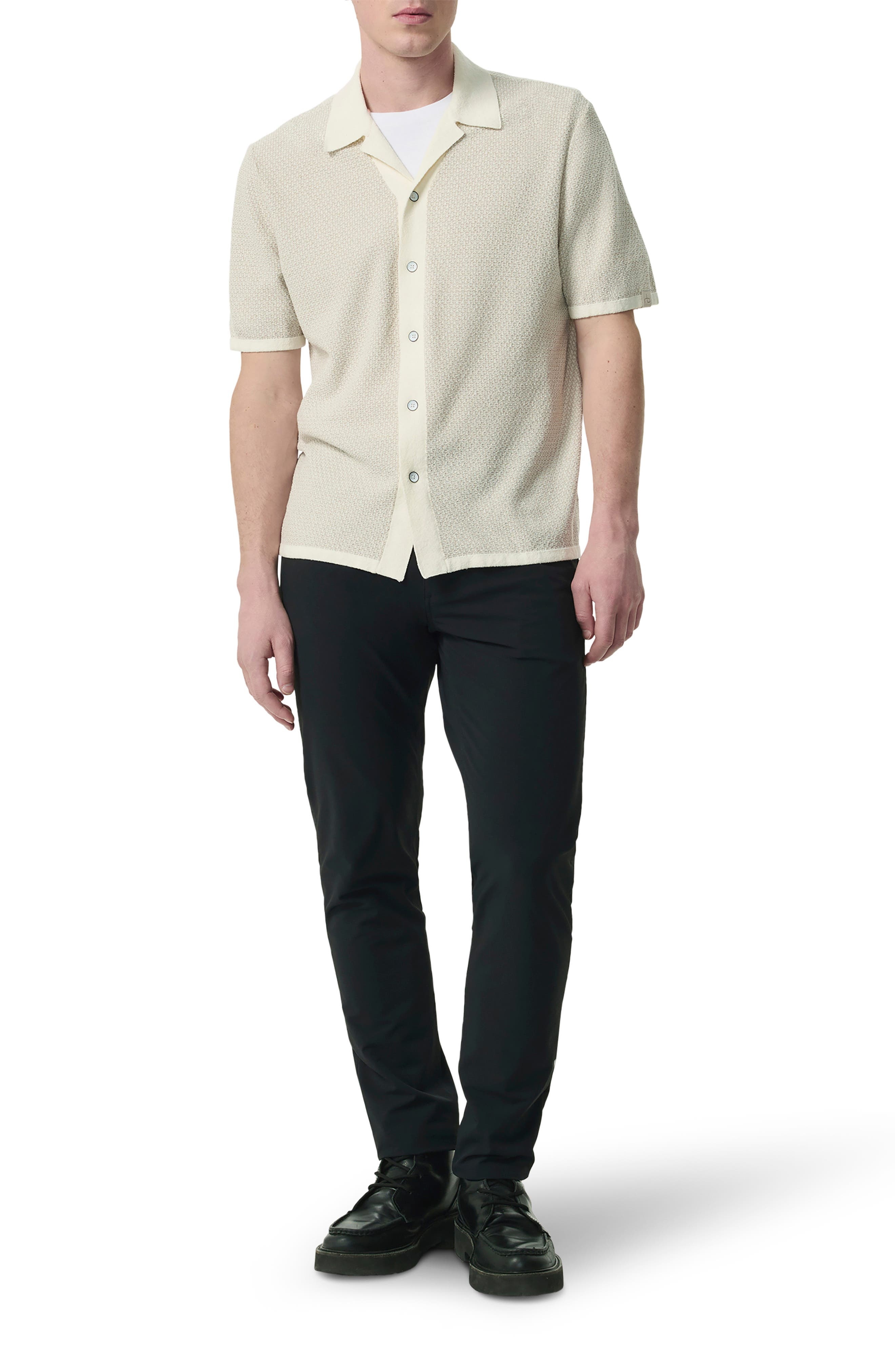 rag & bone Zigzag Avery Zuma Toweling Camp Shirt in Ivory at Nordstrom - 5