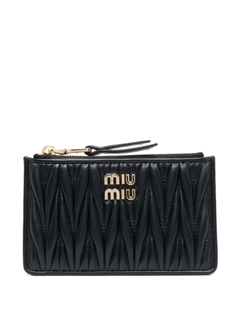 matelassé leather wallet - 1