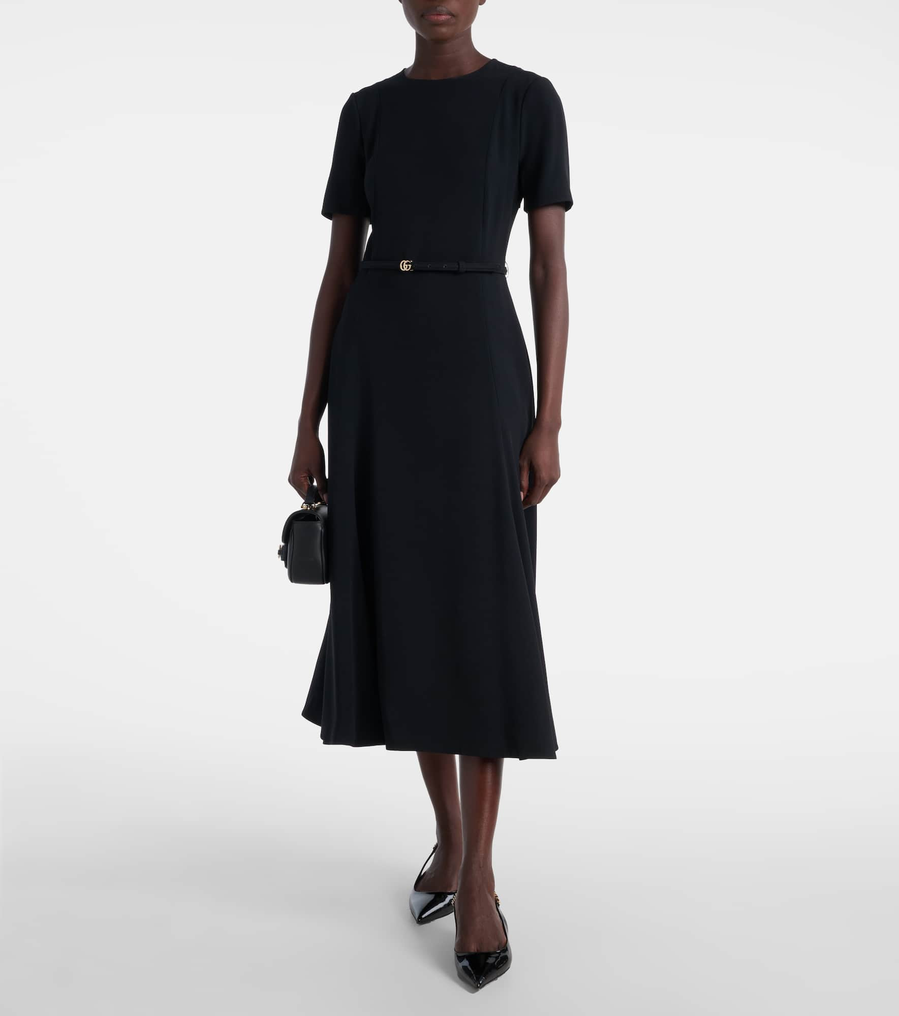 Double G belted midi dress - 2