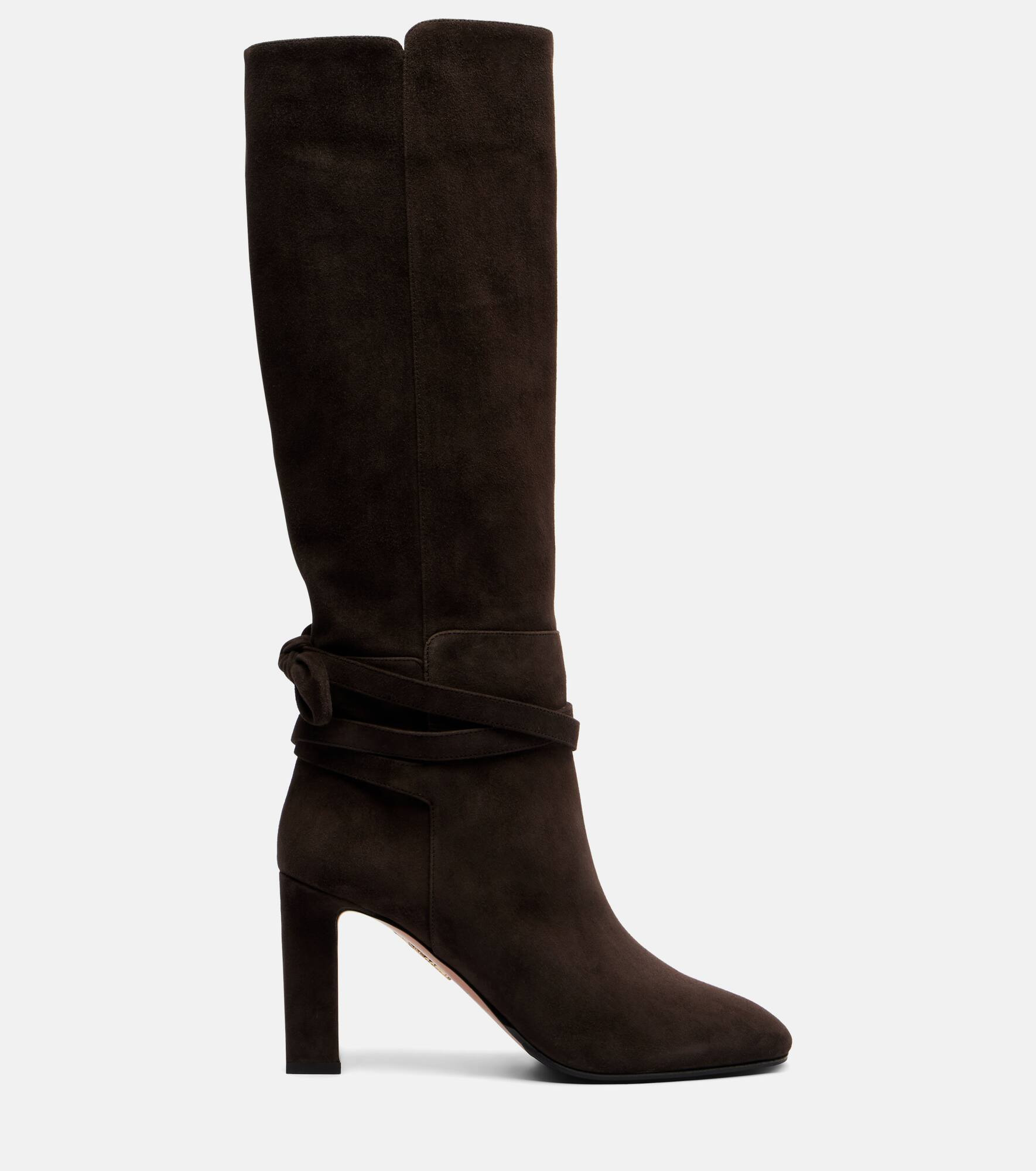 Very Bow 85 suede knee-high boots - 4