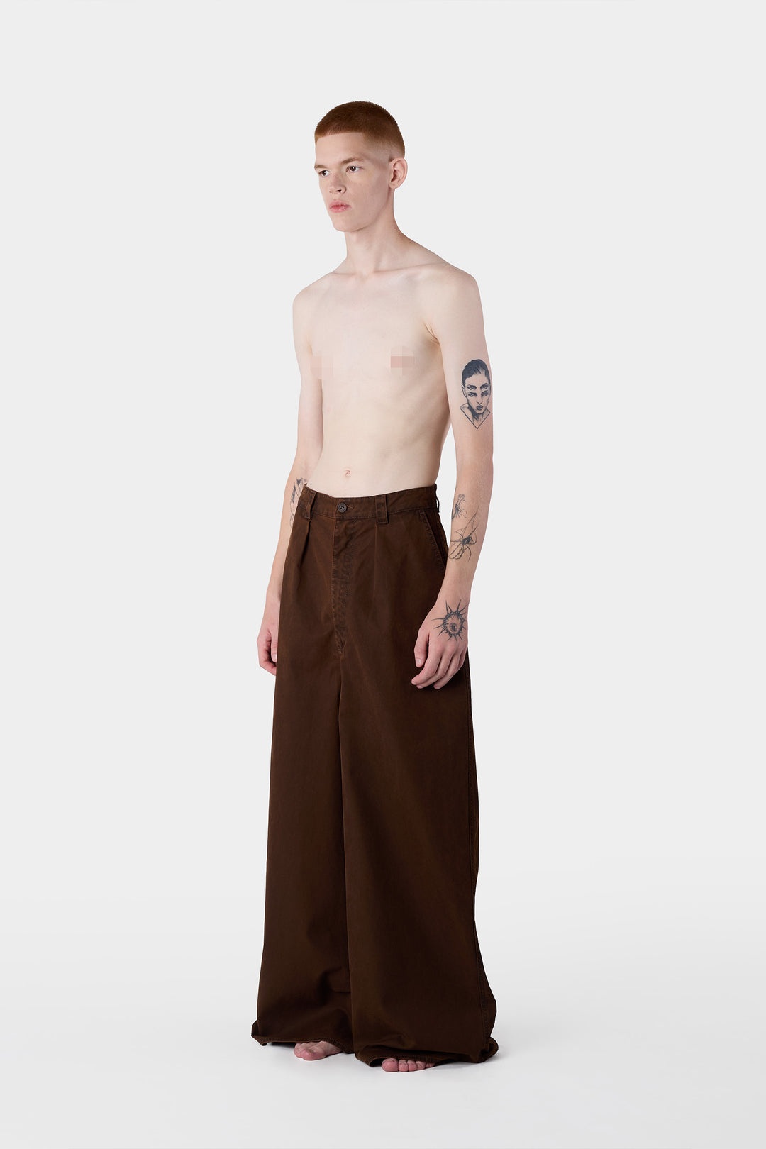 EXTRA OVER PANTS / brown - 4