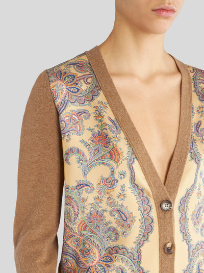 Etro CARDIGAN WITH SILK INSERTS outlook