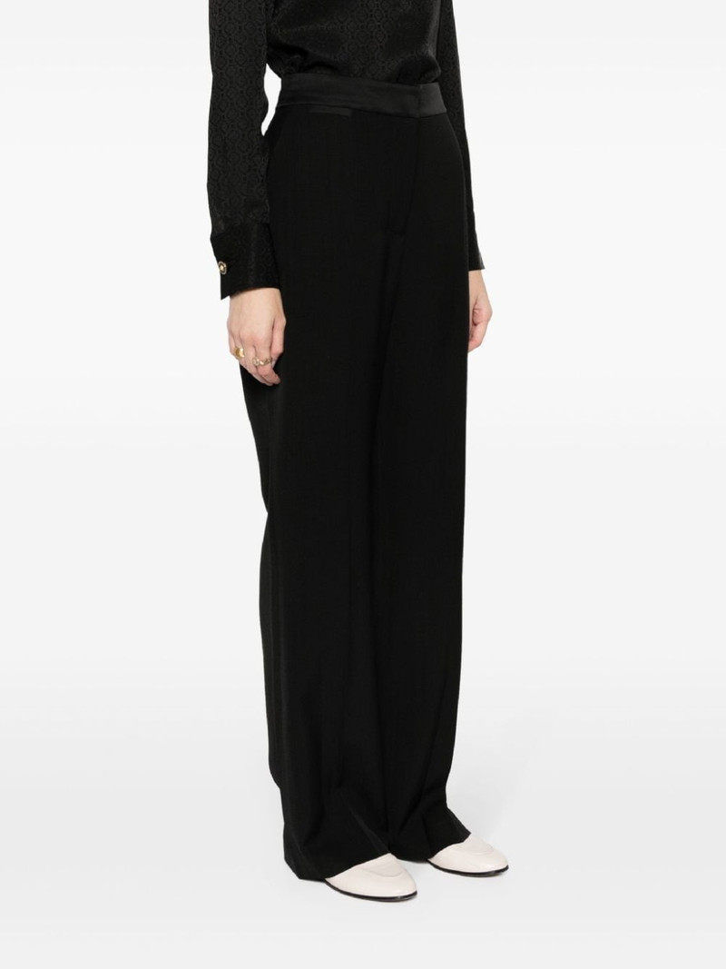 pleat-detailing concealed-fastening tailored trousers 3