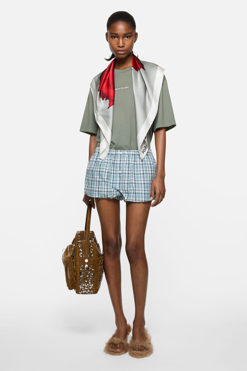 Acne Studios Mended logo t-shirt - Slate grey outlook