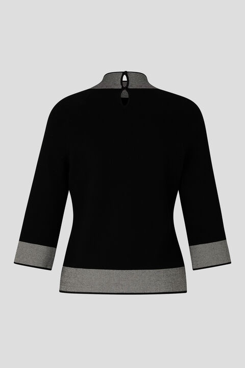 Magda sweater in Black/White - 7