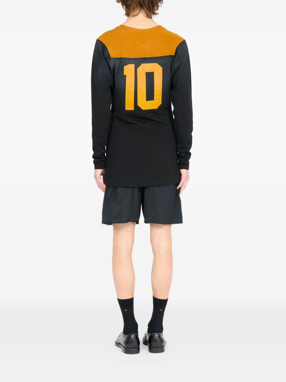 panelled long-sleeve T-shirt - 5