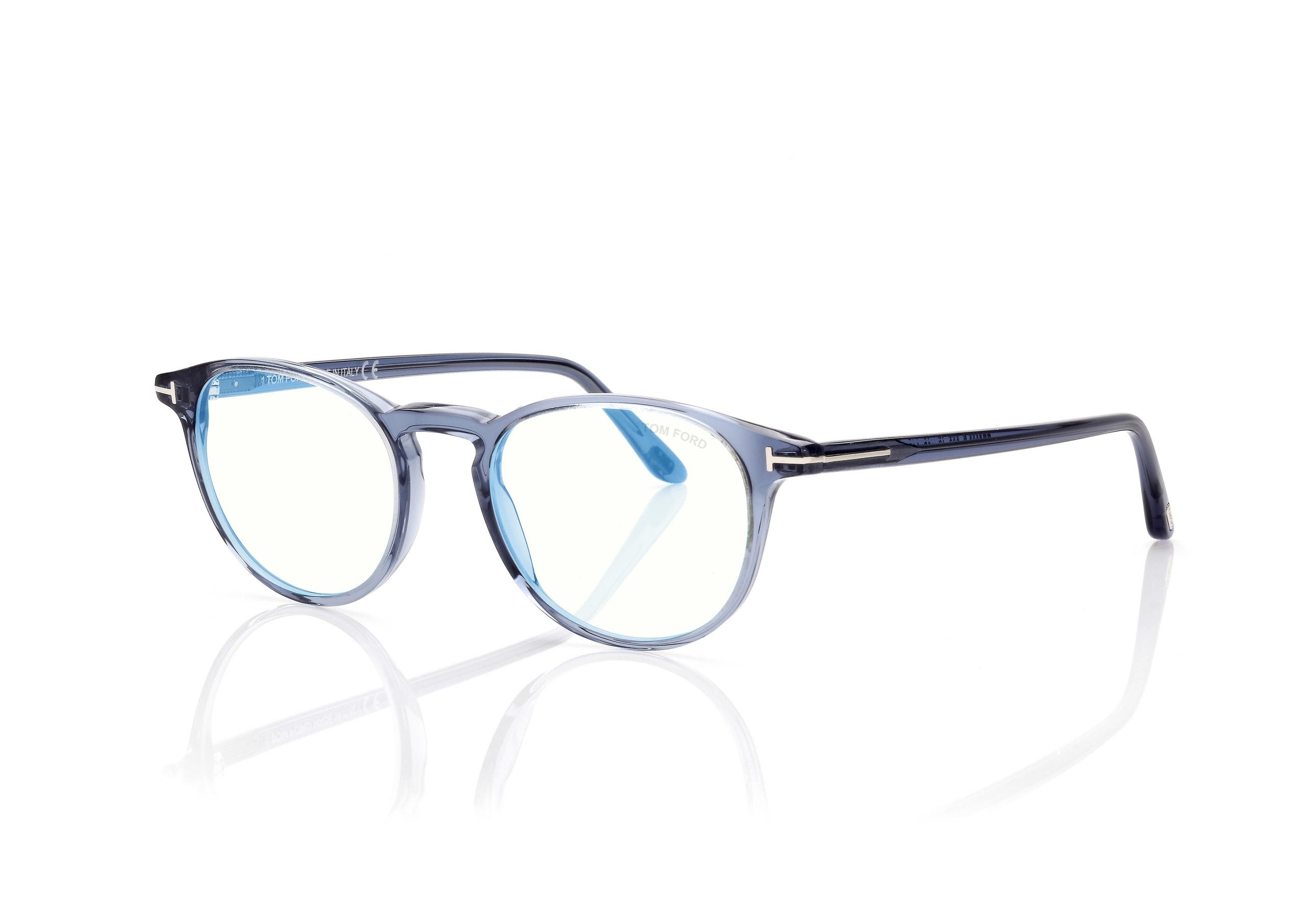 BLUE BLOCK ROUND OPTICALS - 2