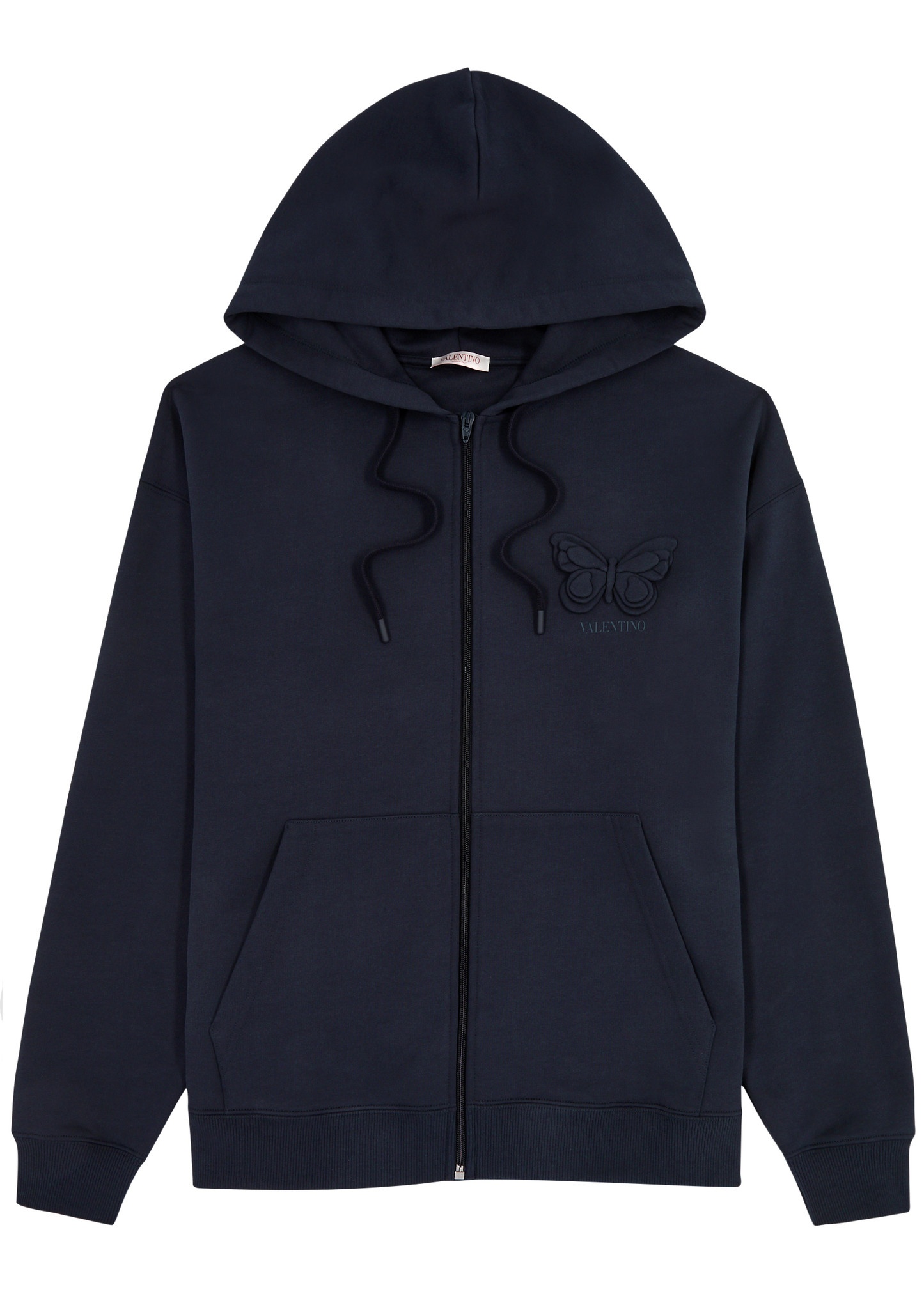 Butterfly hooded cotton sweatshirt - 1