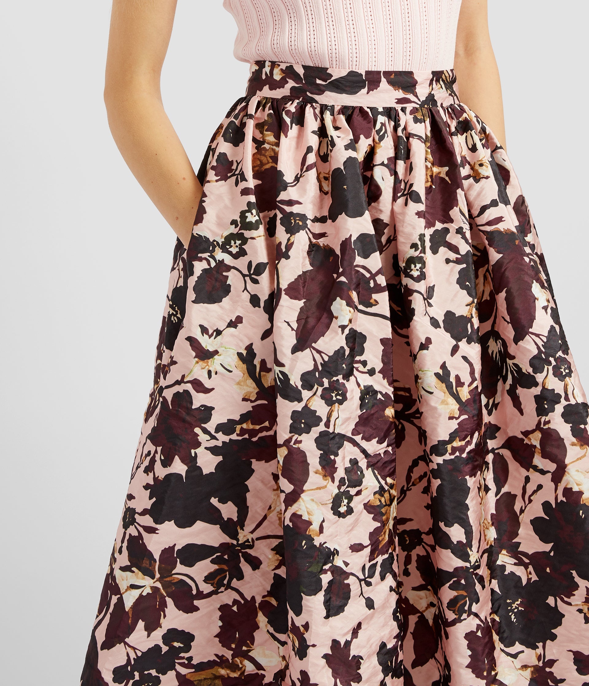 VOLUME MIDI SKIRT - 5