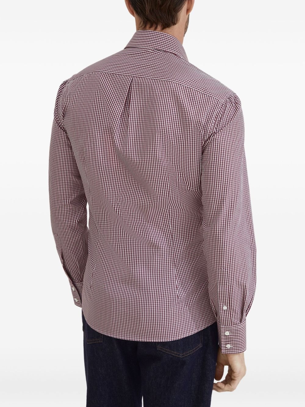 gingham-pattern shirt - 4
