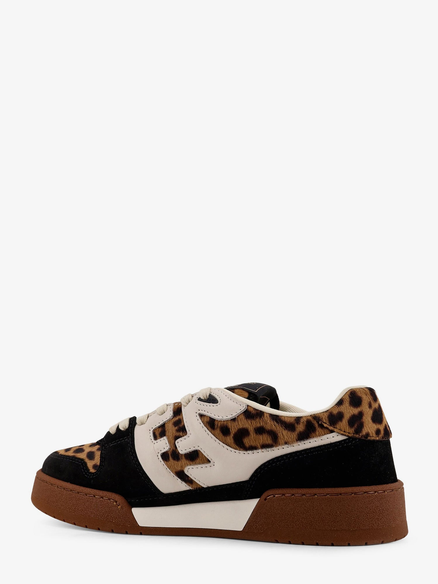 Fendi Fendi Match Suede And Pony Skin Low-Top Sneakers - 3