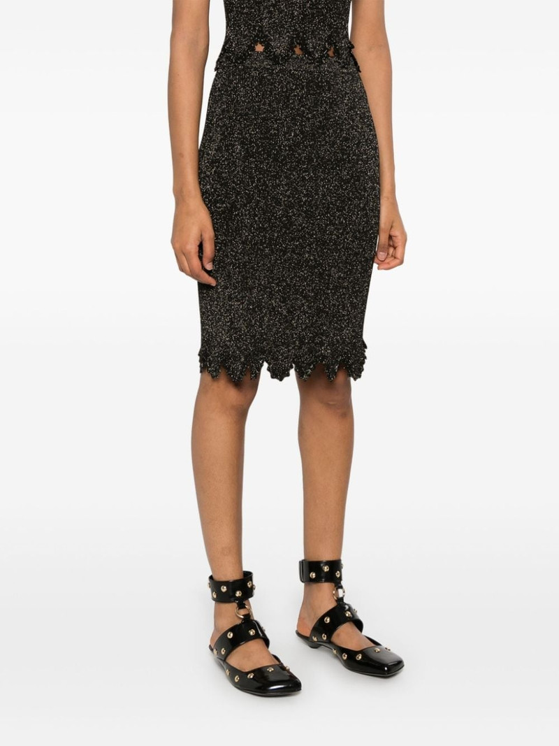 scallop knitted midi skirt 3