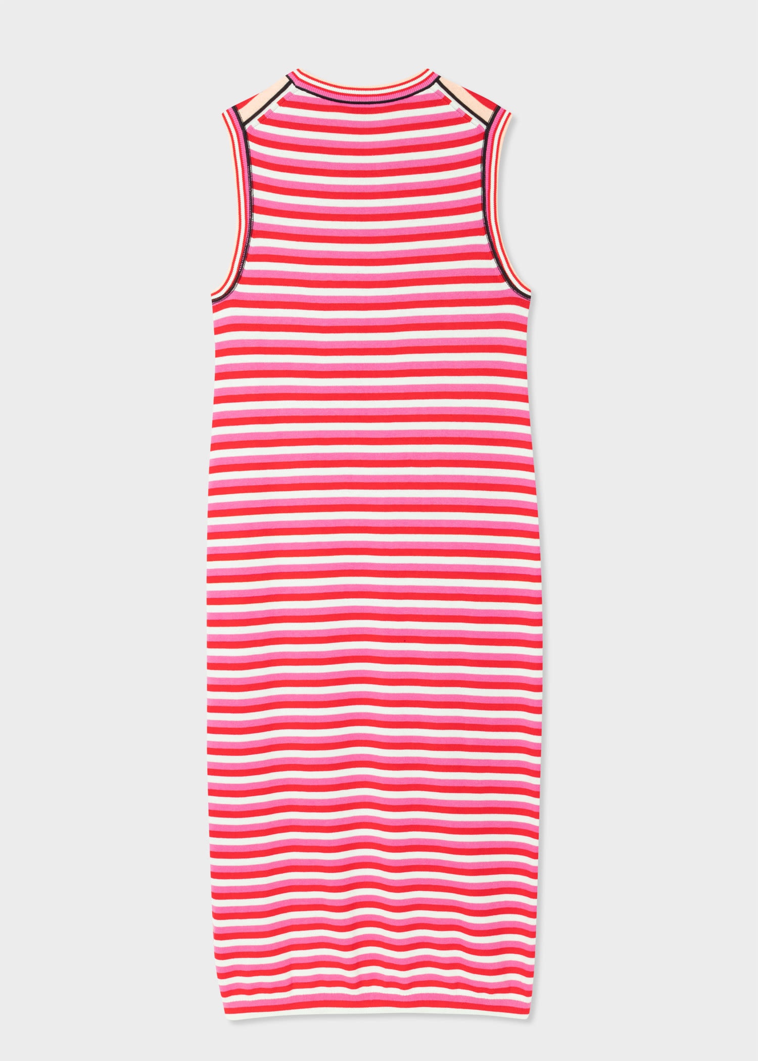 Patchwork Stripe Knitted Tube Dress - 2