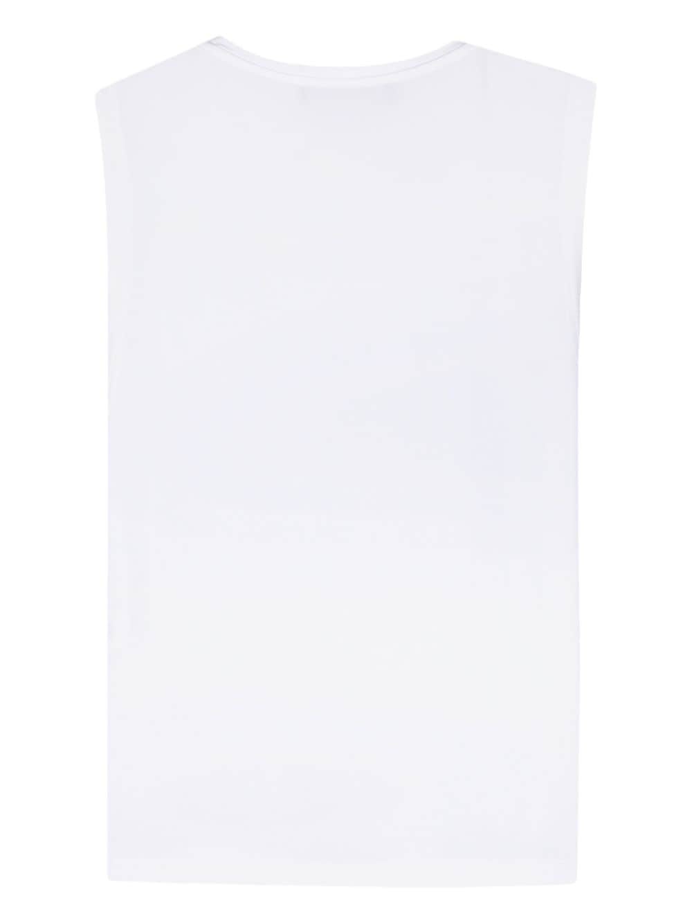 logo-appliquÃ© tank top - 2