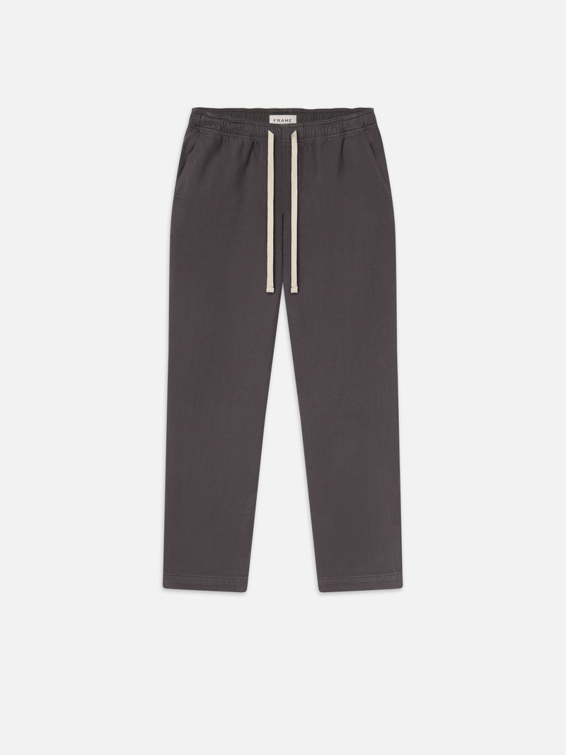 Textured Terry Travel Pant in Slate Gray 1