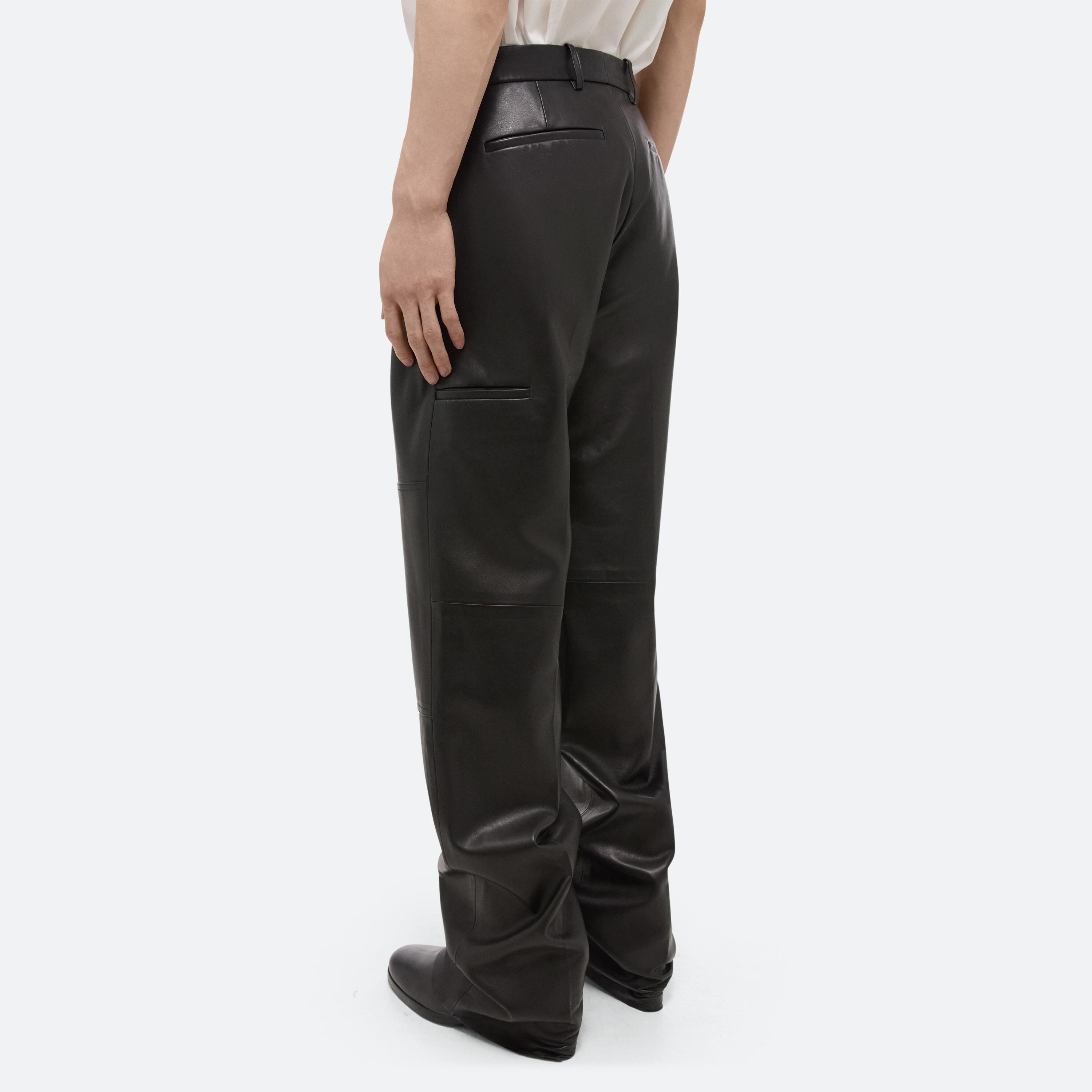 LEATHER CARPENTER PANTS - 6