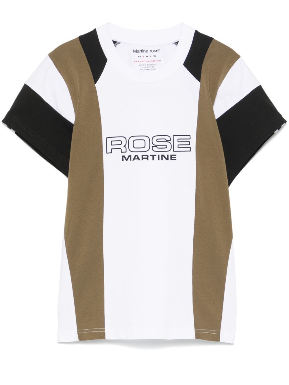shrunken panelled T-shirt - 2