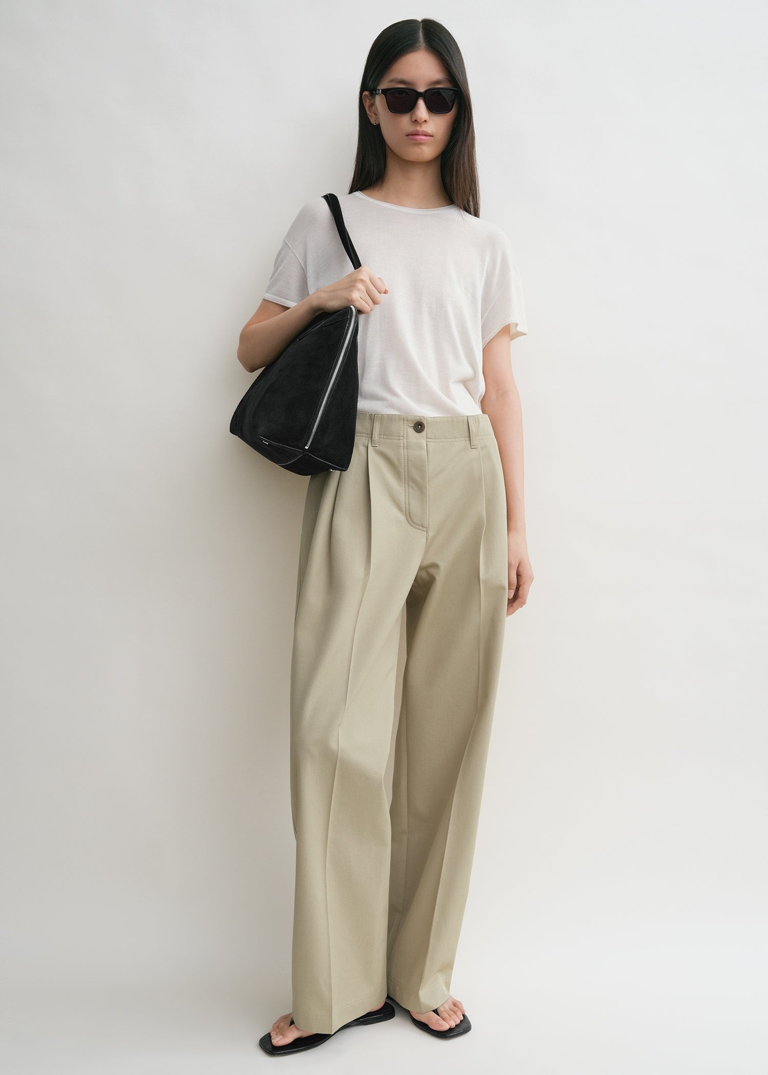 Relaxed chino trousers desert - 2