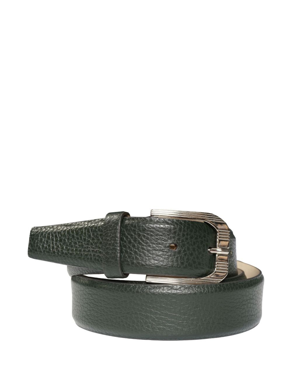 textured leather belt - 1