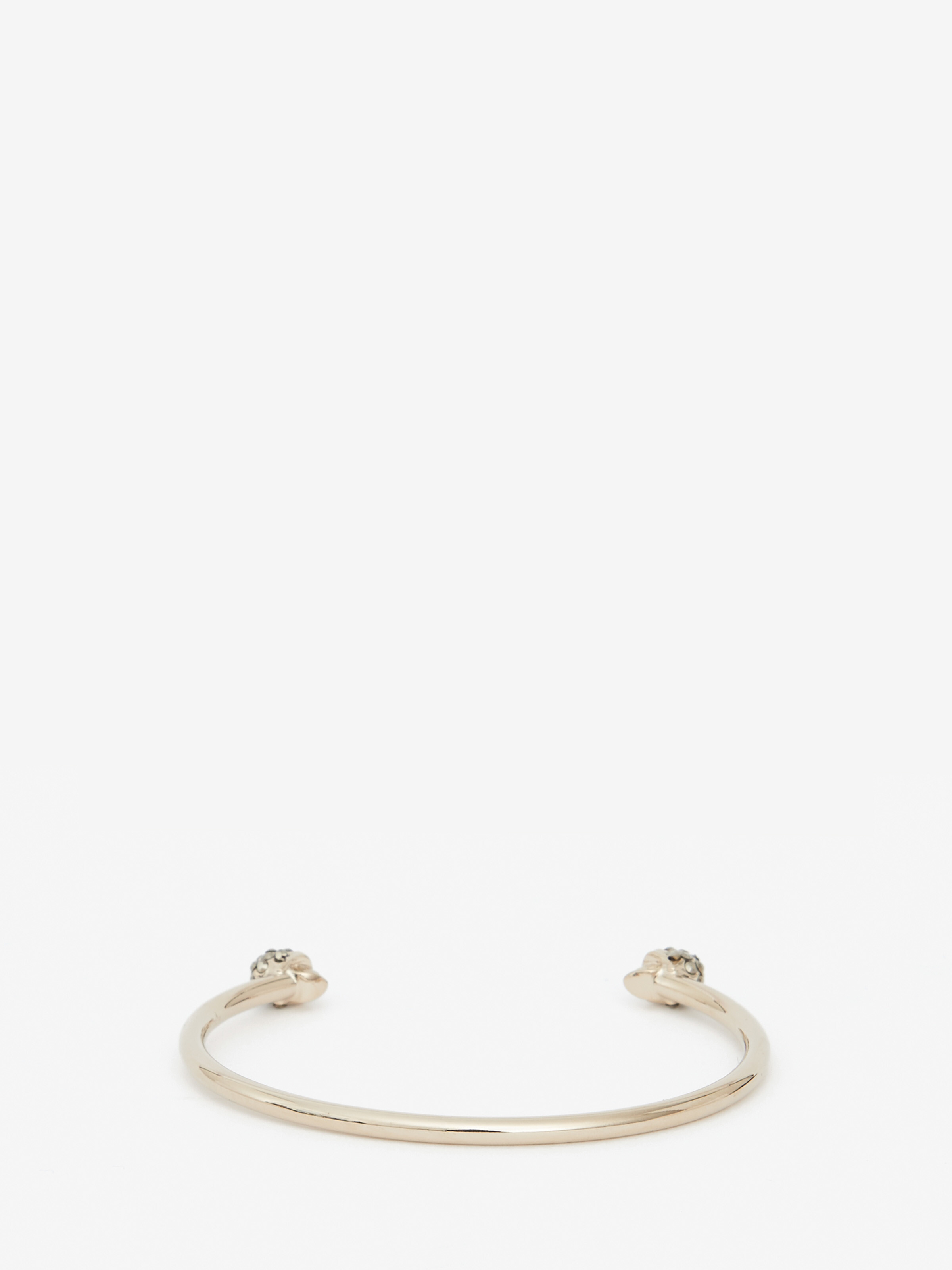 Thin Jeweled Twin skull bracelet - 2