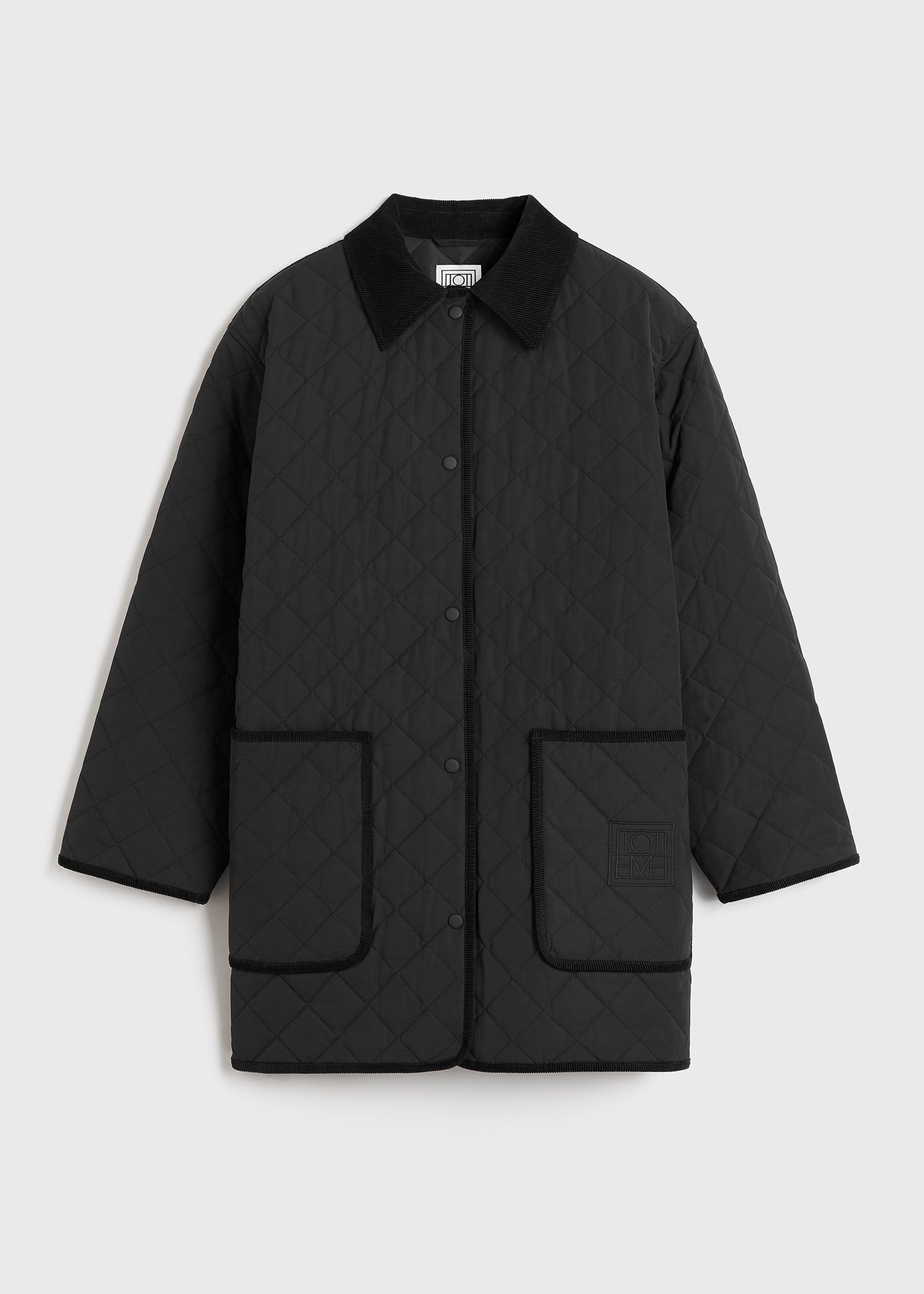 Quilted barn jacket black - 1