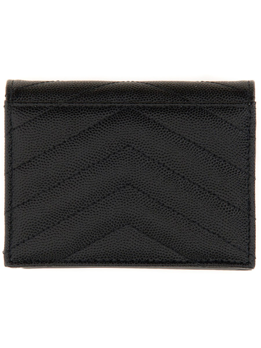 PORTA CARTE CON PATTA CASSANDRE MATELASSÉ IN PELLE DI AGNELLO TRAPUNTATA - 2