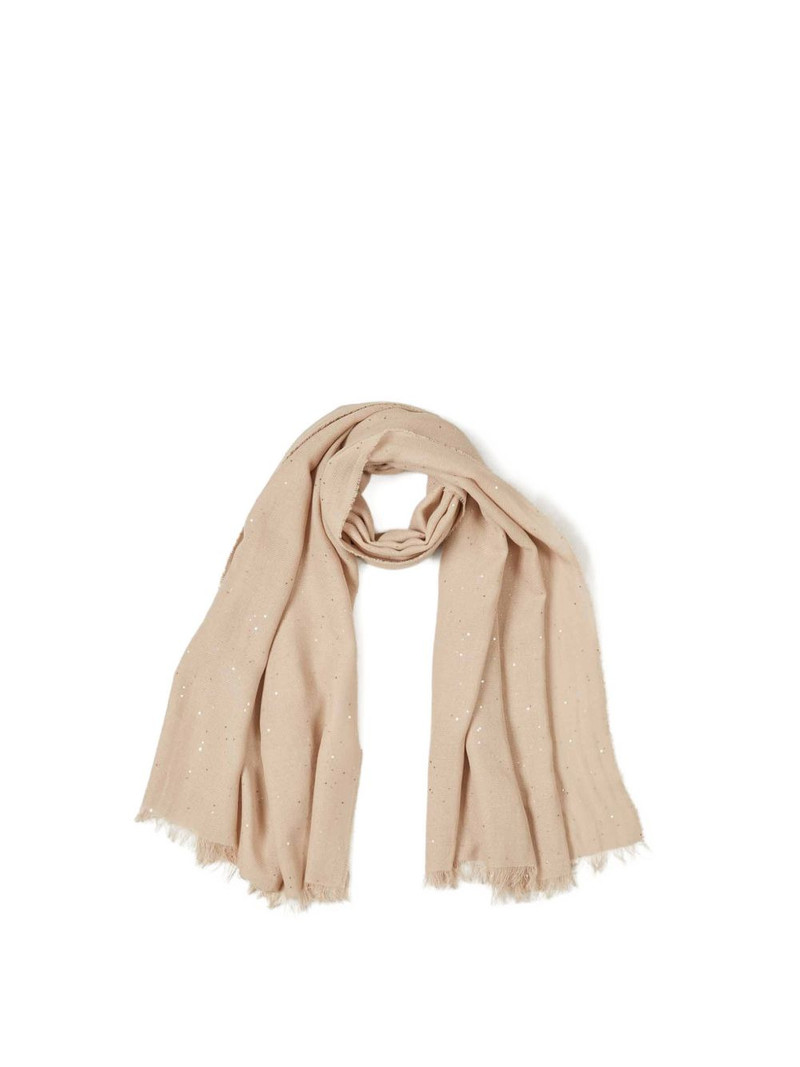 PESERICO sequin fringed scarf outlook