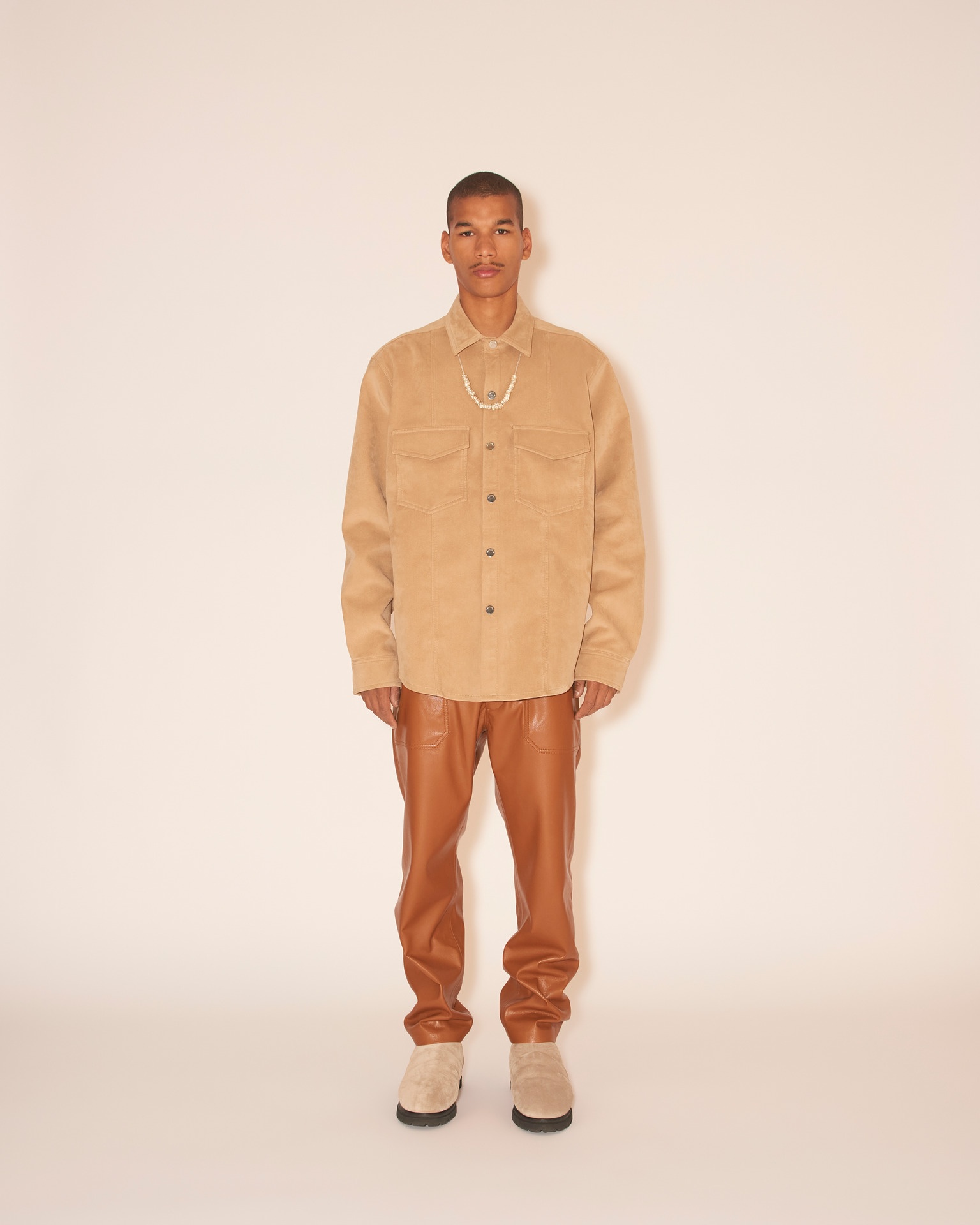 TRISTO - Patch pocket overshirt - Sand/beige - 3