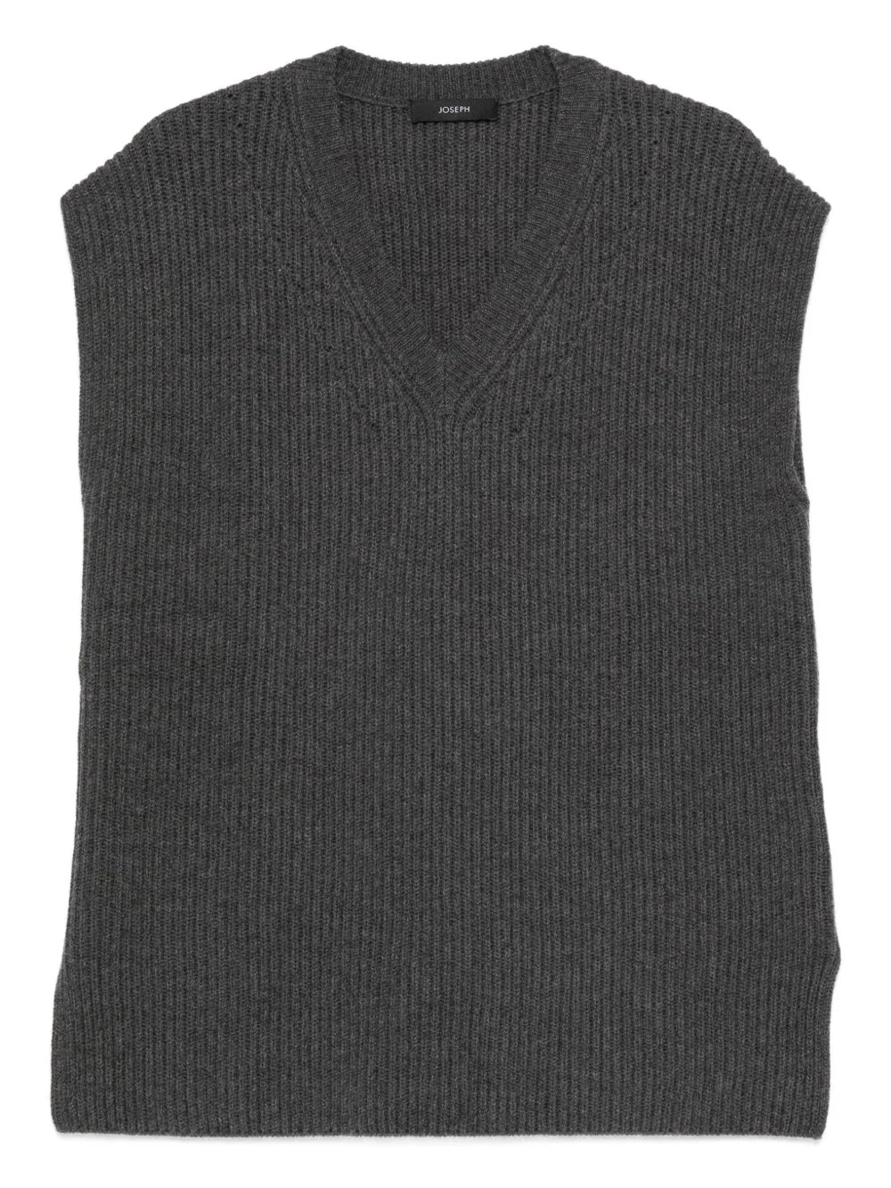 ribbed-knit vest - 1