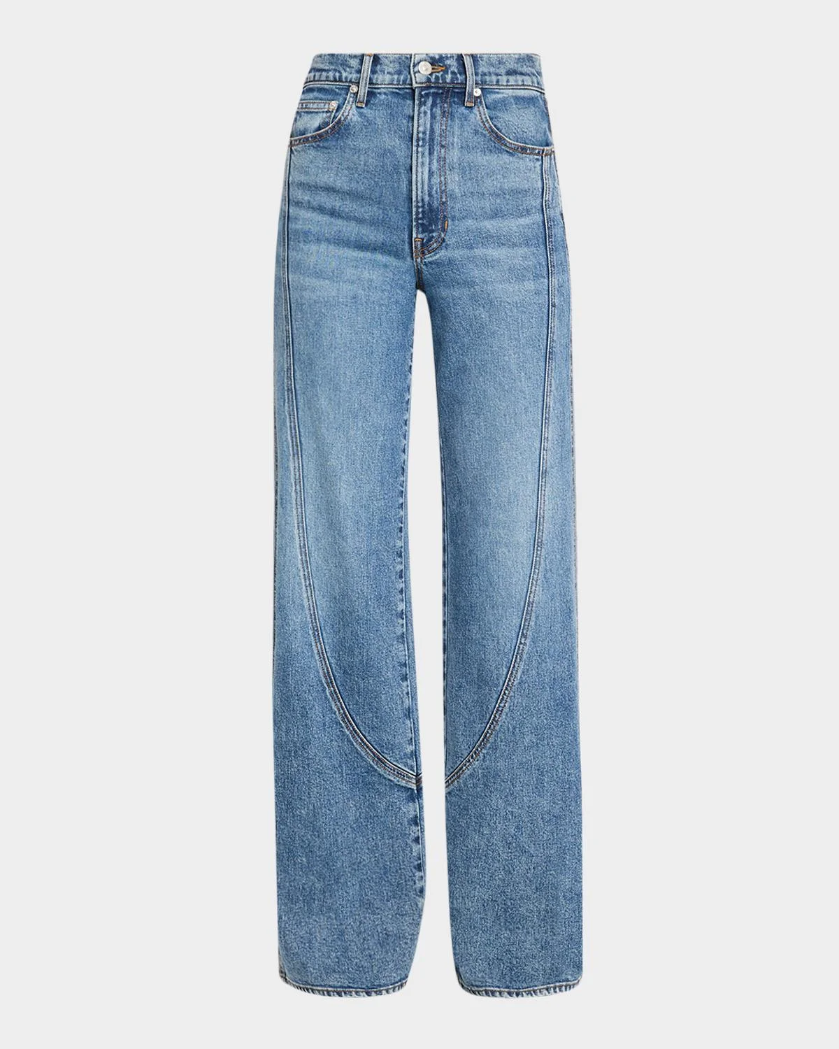 Taylor Godet Wide-Leg Jeans - 1