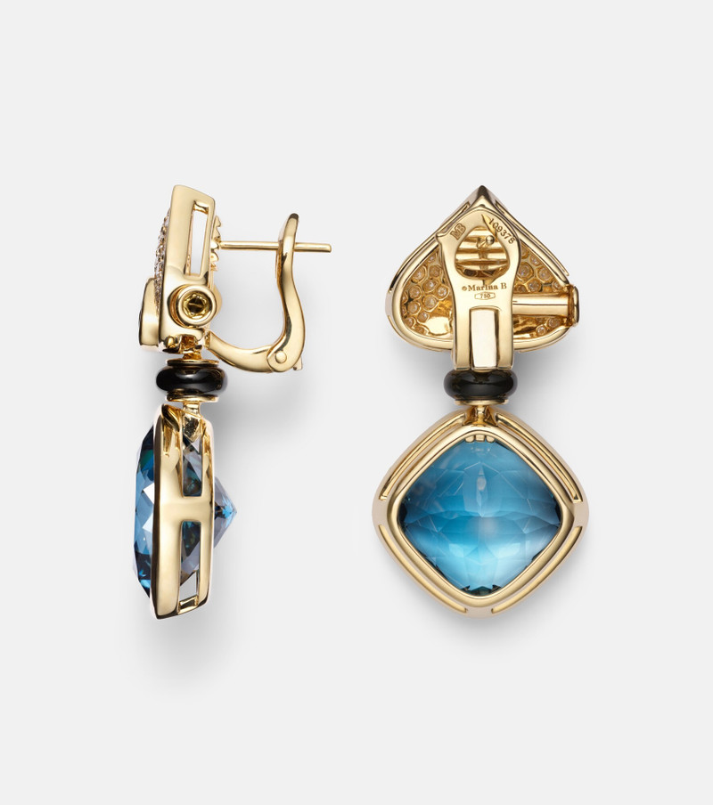 Pauline 18kt gold earrings with gemstones 4