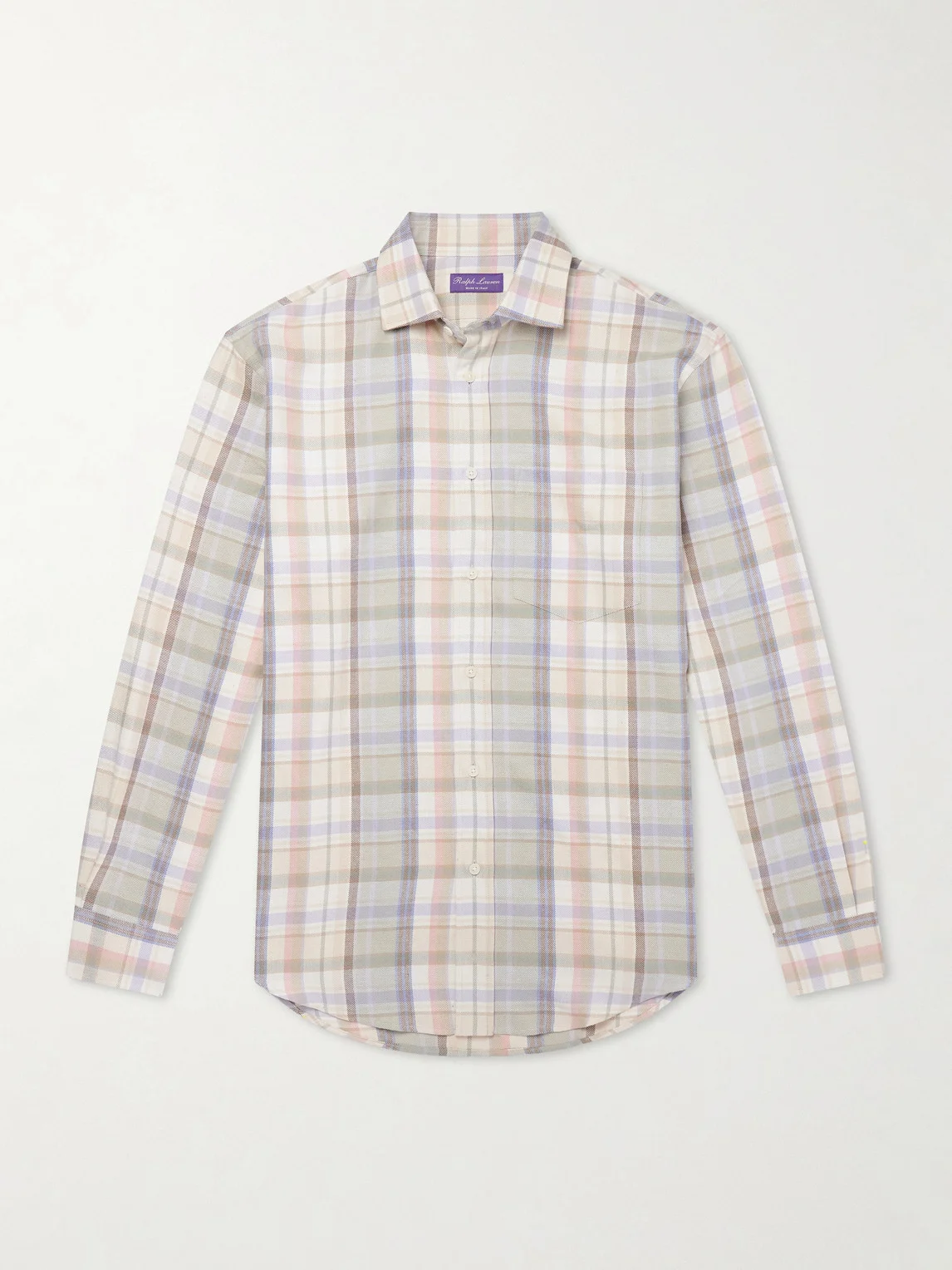 Checked Hemp and Cotton-Blend Twill Shirt - 1