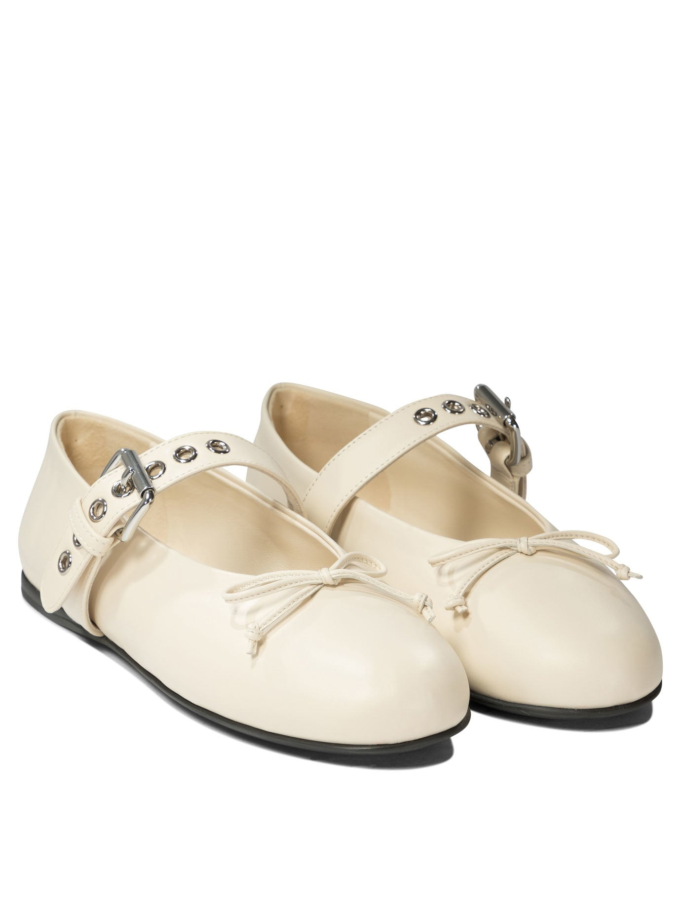Miu Miu Leather Ballet Flats - 2