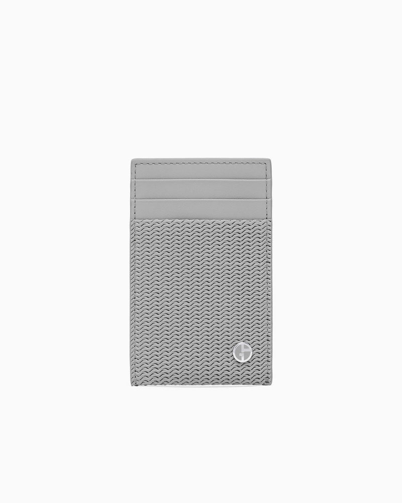 CARD HOLDER IN EMBOSSED LEATHER 1