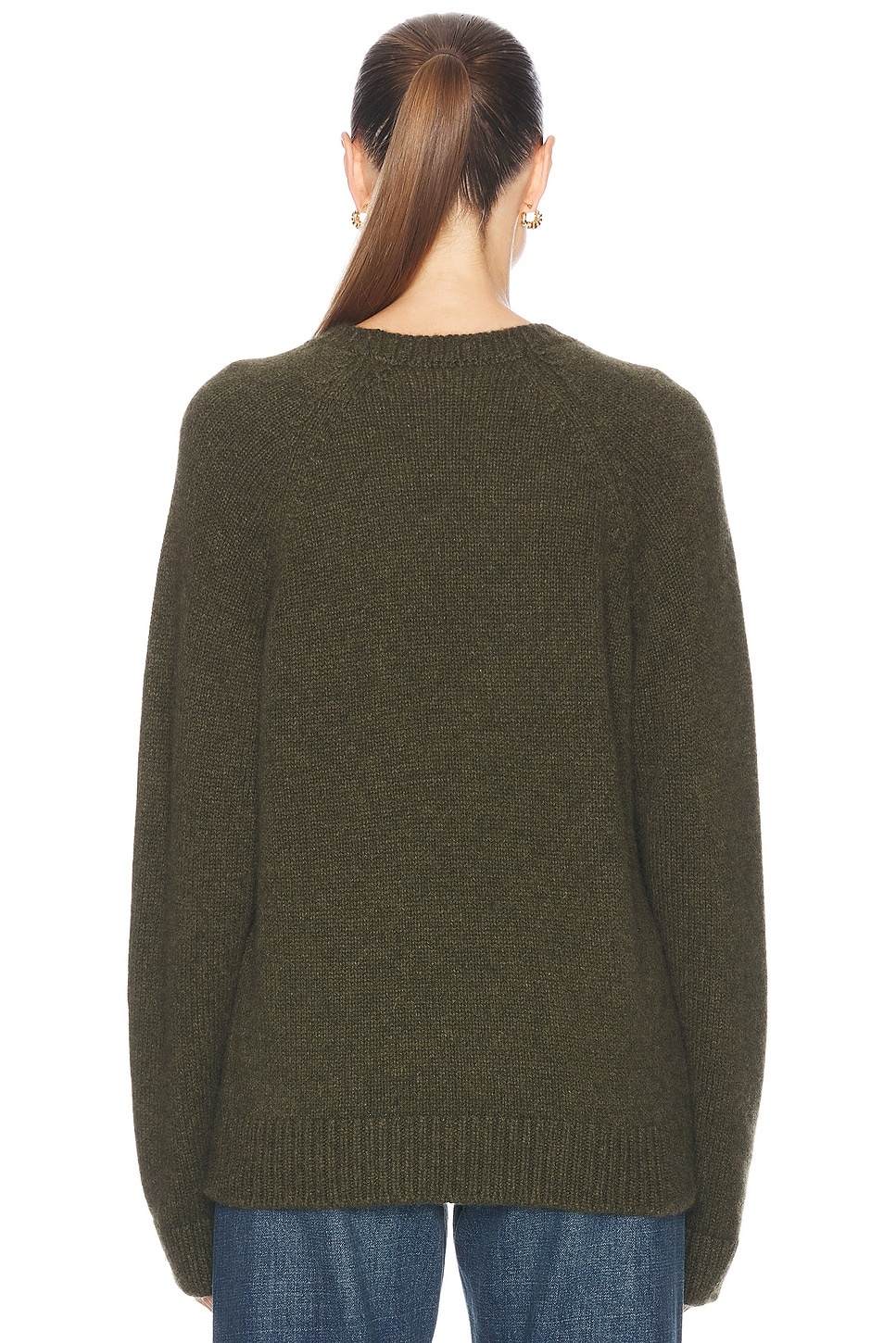 Horsey Raglan Crew Neck Sweater - 3