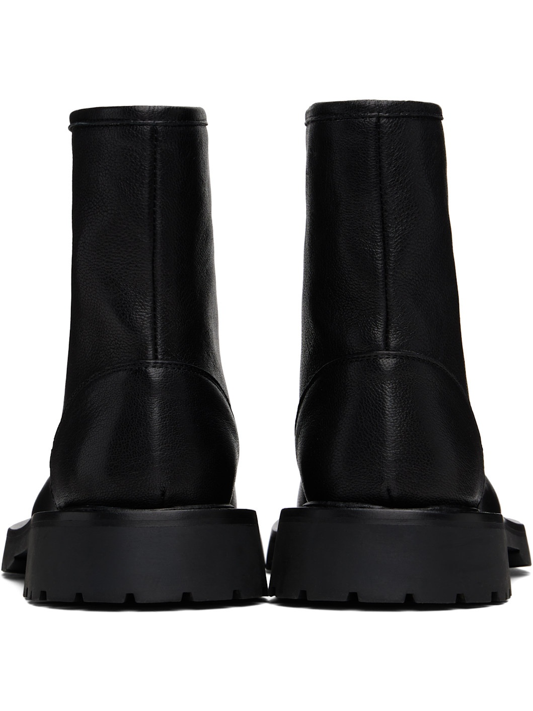 Black Zipped Boots - 2