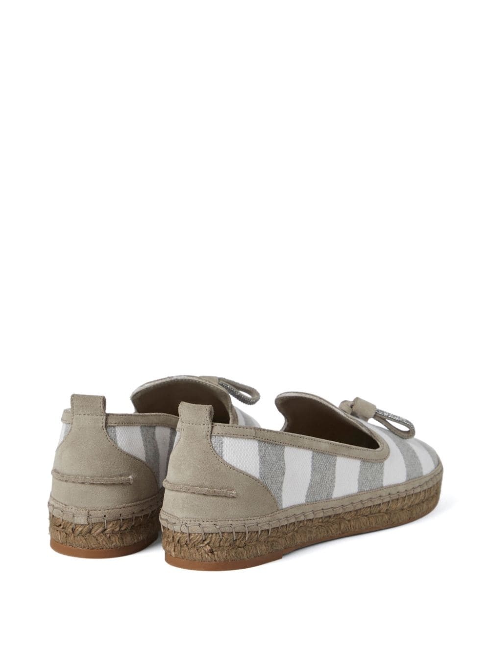 striped canvas espadrilles - 3