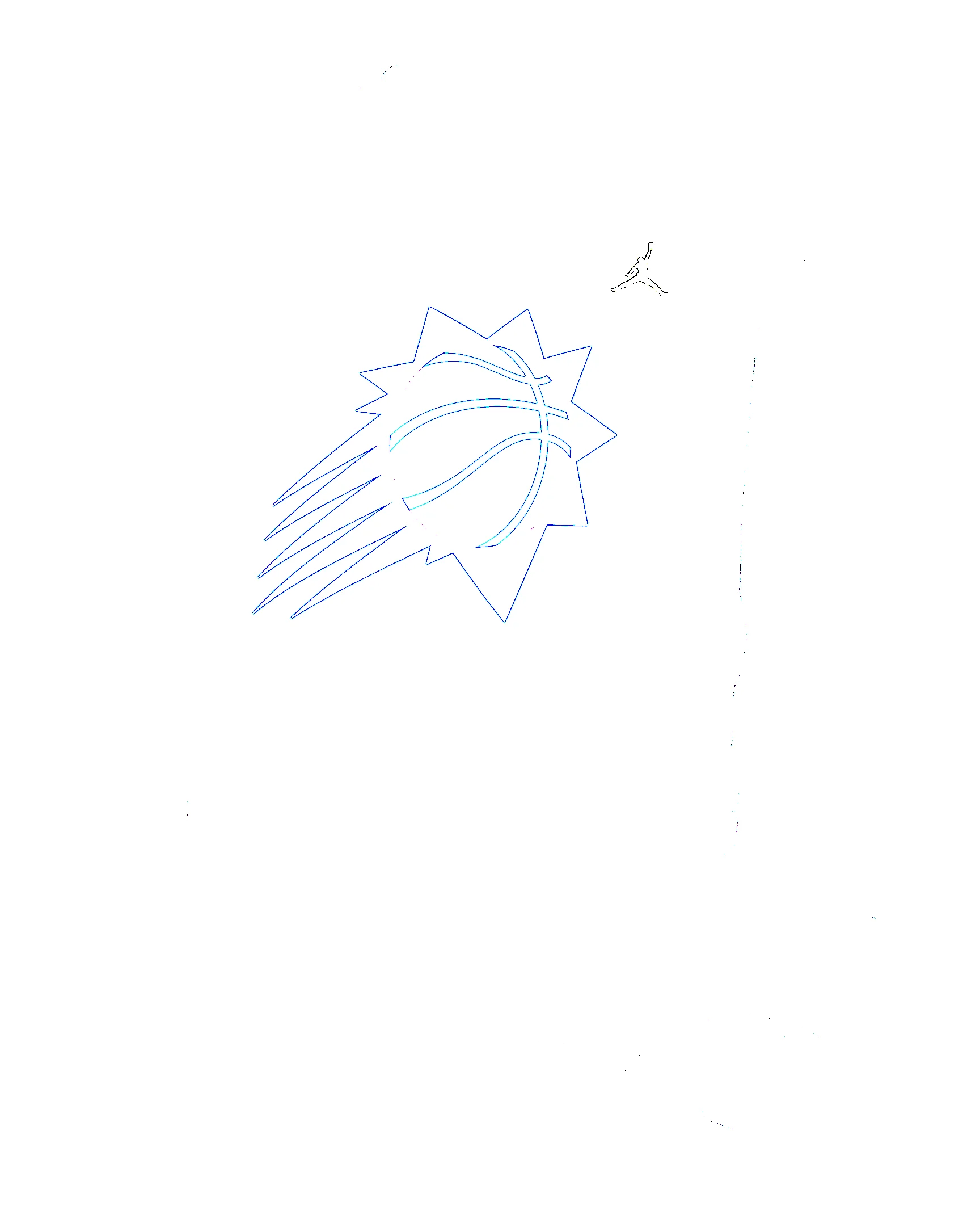 Phoenix Suns Statement Essentials Men's Jordan NBA Fleece Crew-Neck Sweatshirt - 1