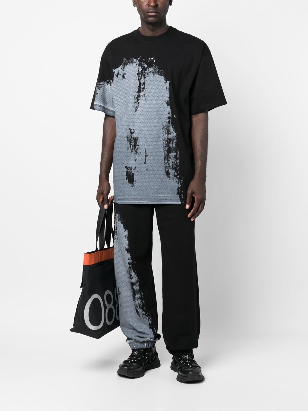 abstract-print track pants - 2