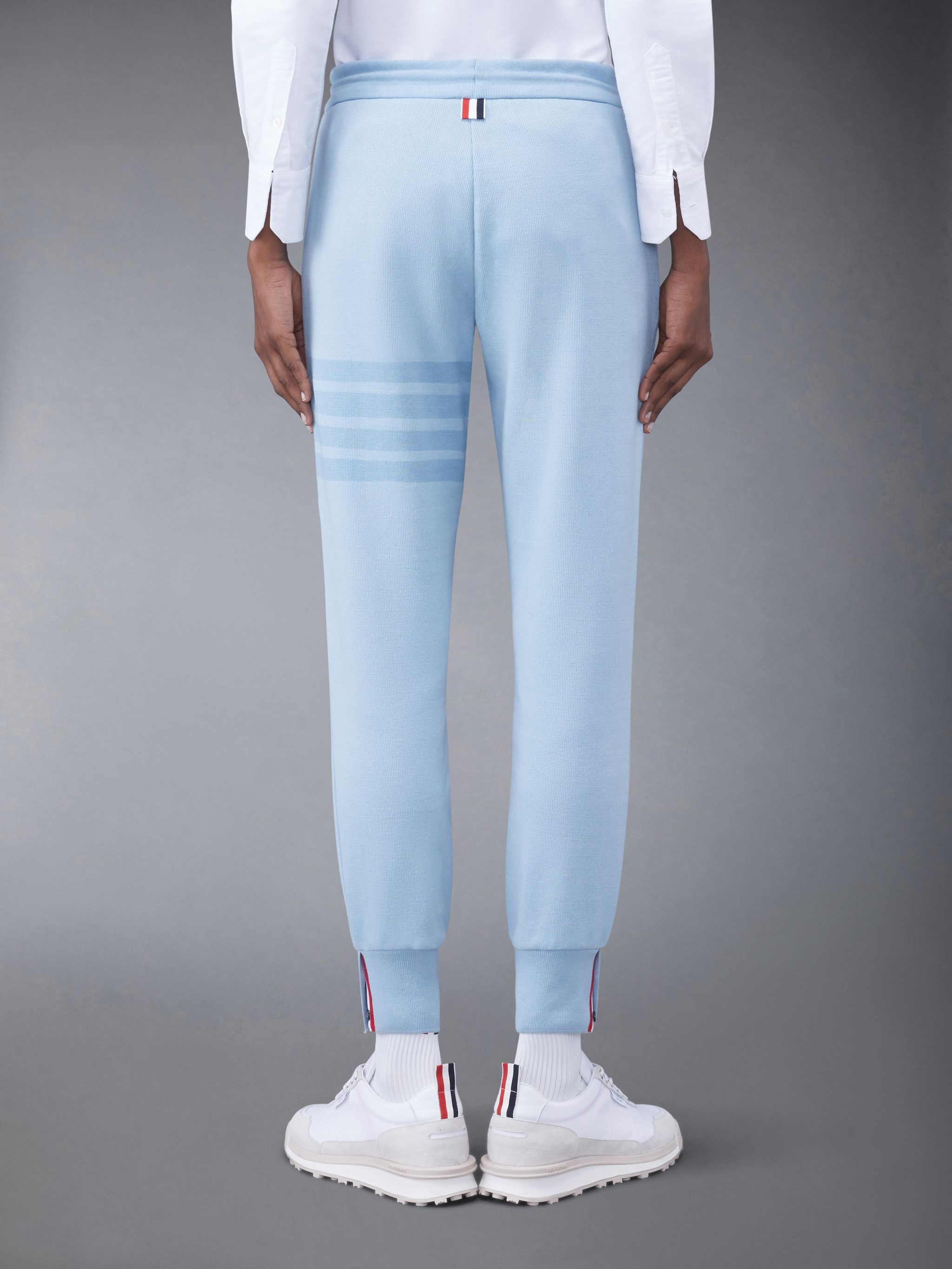 4-Bar-stripe cotton track pants - 3