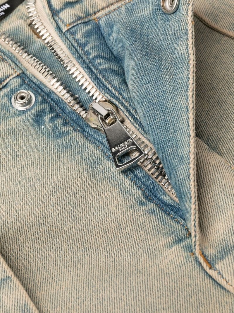 strap-design slim-fit jeans - 6