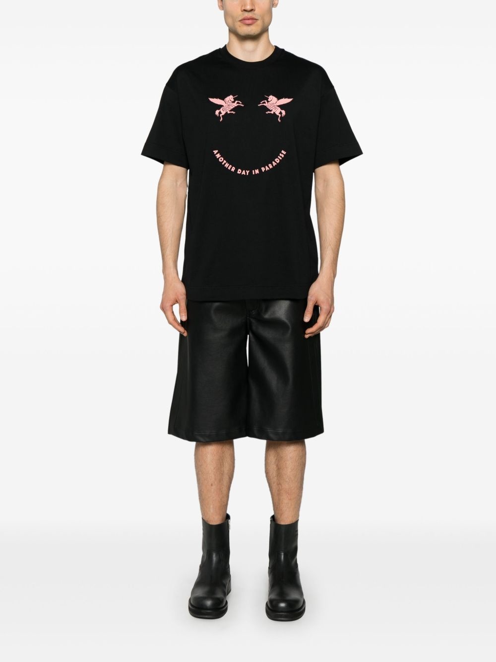 unicorns-embroidered cotton T-shirt - 2