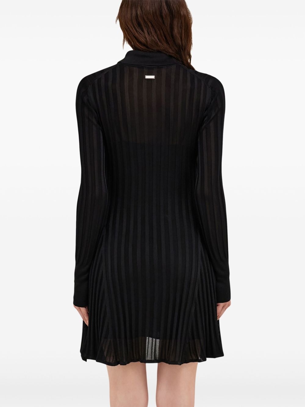 semi-sheer skater dress - 4