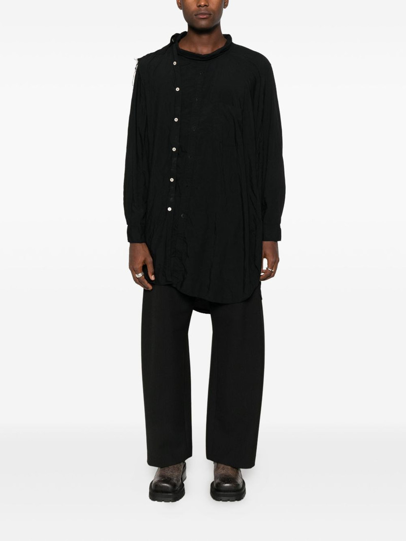 Comme des Garçons Homme Plus button-fastening asymmetric shirt outlook