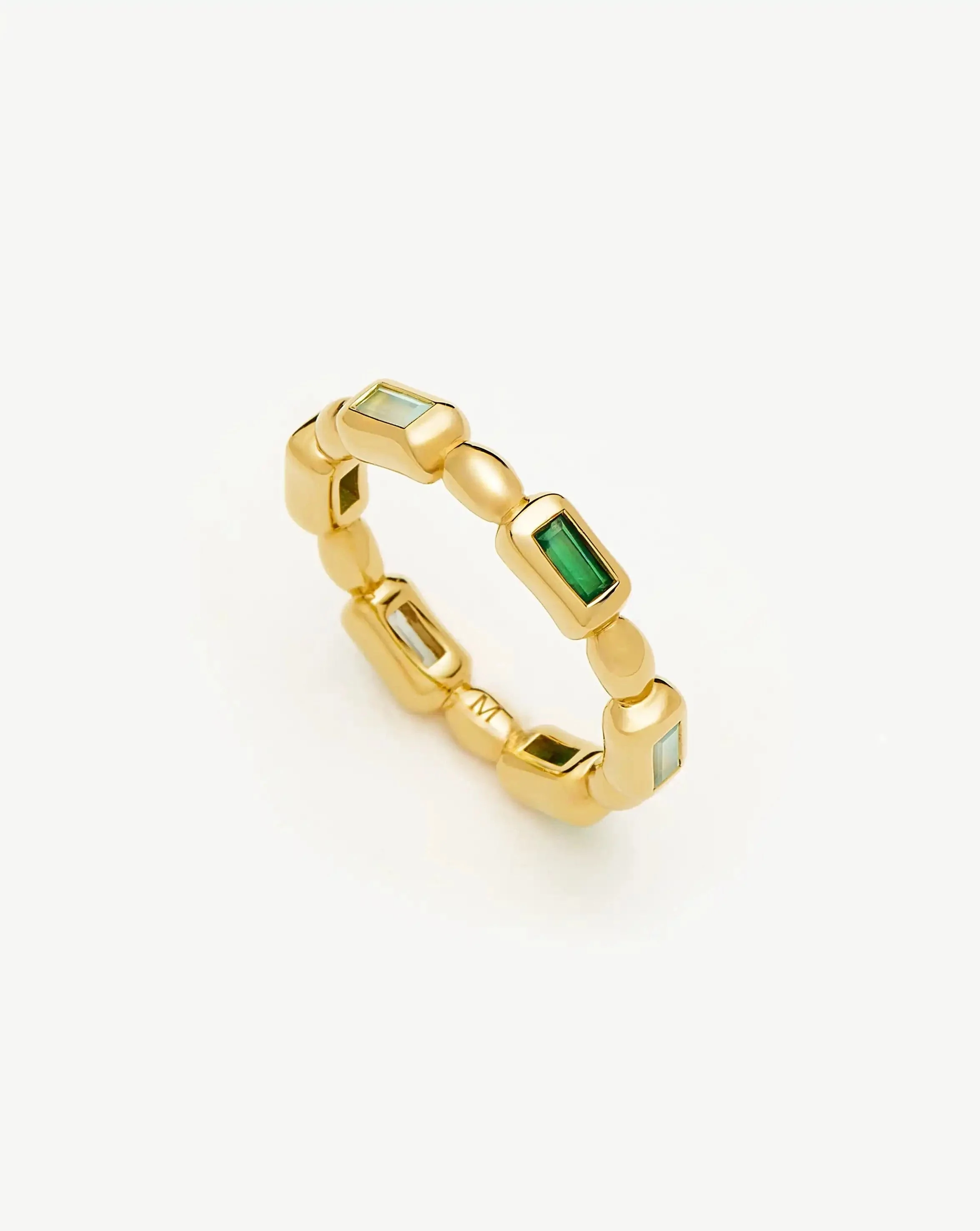 Molten Gemstone Stacking Ring - 1