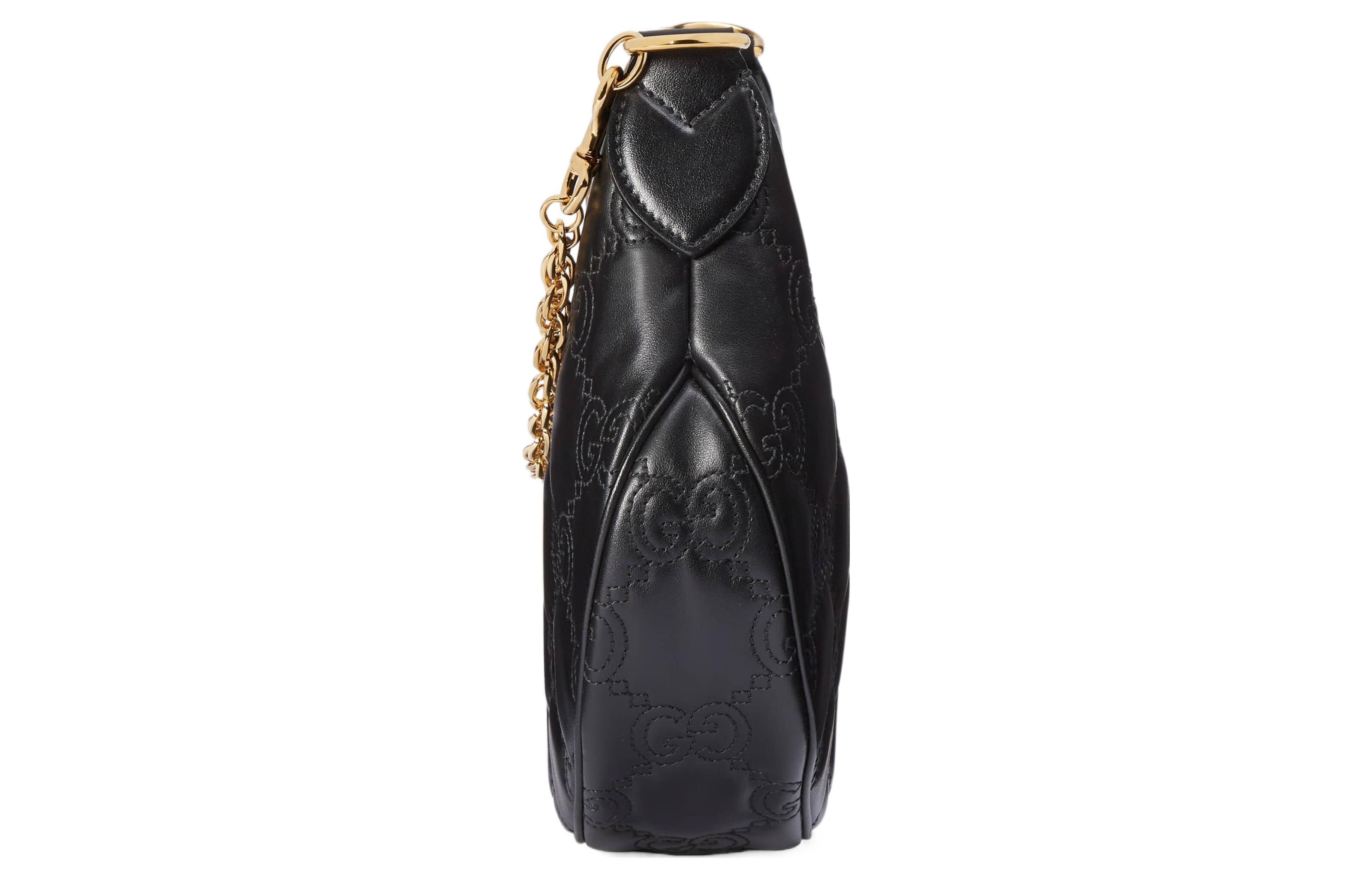 (WMNS) Gucci GG Matelasse Small Shoulder Bag 'Black' 739709-UM8HG-1046 - 5