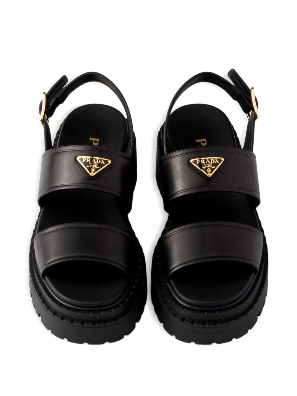 buckle-strap platform sandals - 5