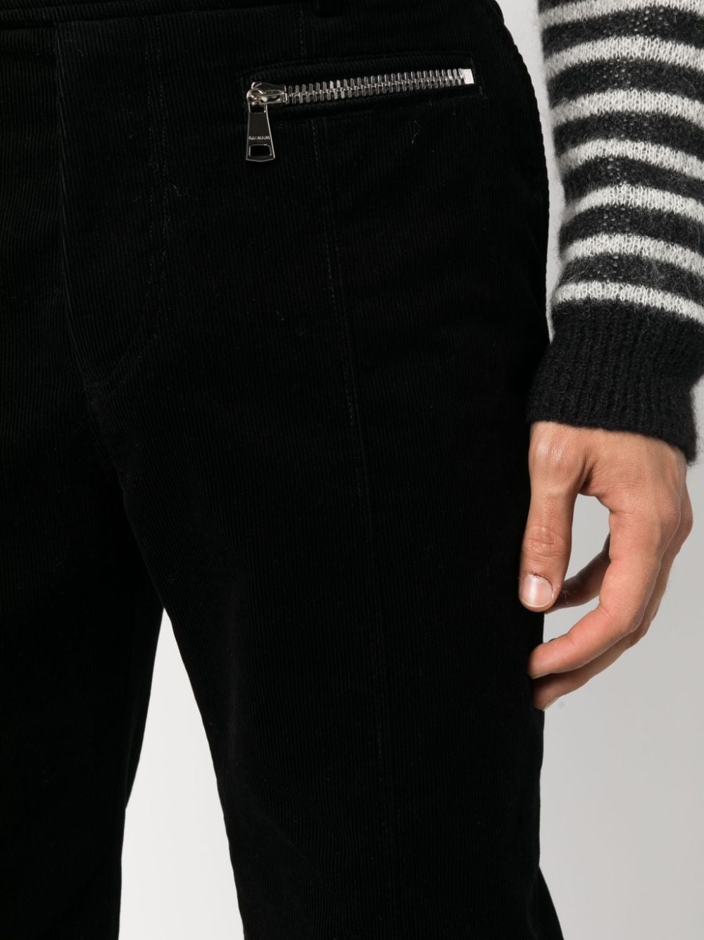 zip-pocket straight trousers - 5